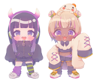 あおいちゃん・のこもち 配信用立ち絵